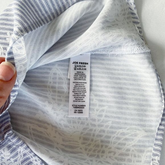 Joe Fresh Viscose Tunic Short Sleeve Shirt Lace Detail Kids Size 4 - Picture 4 of 8